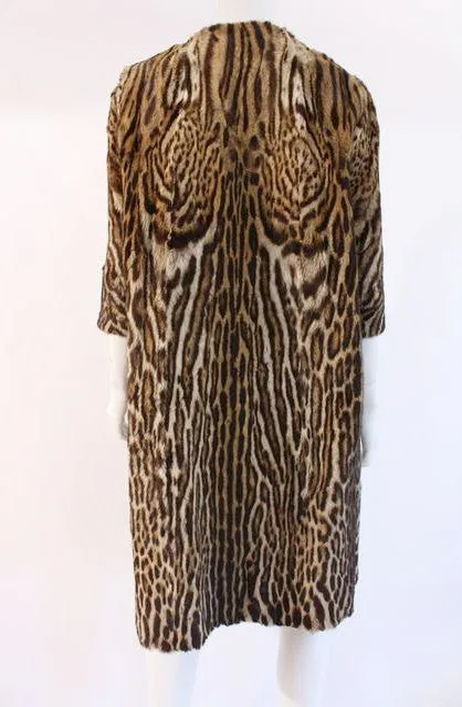 Rare Vintage DIOR Ocelot Fur Coat