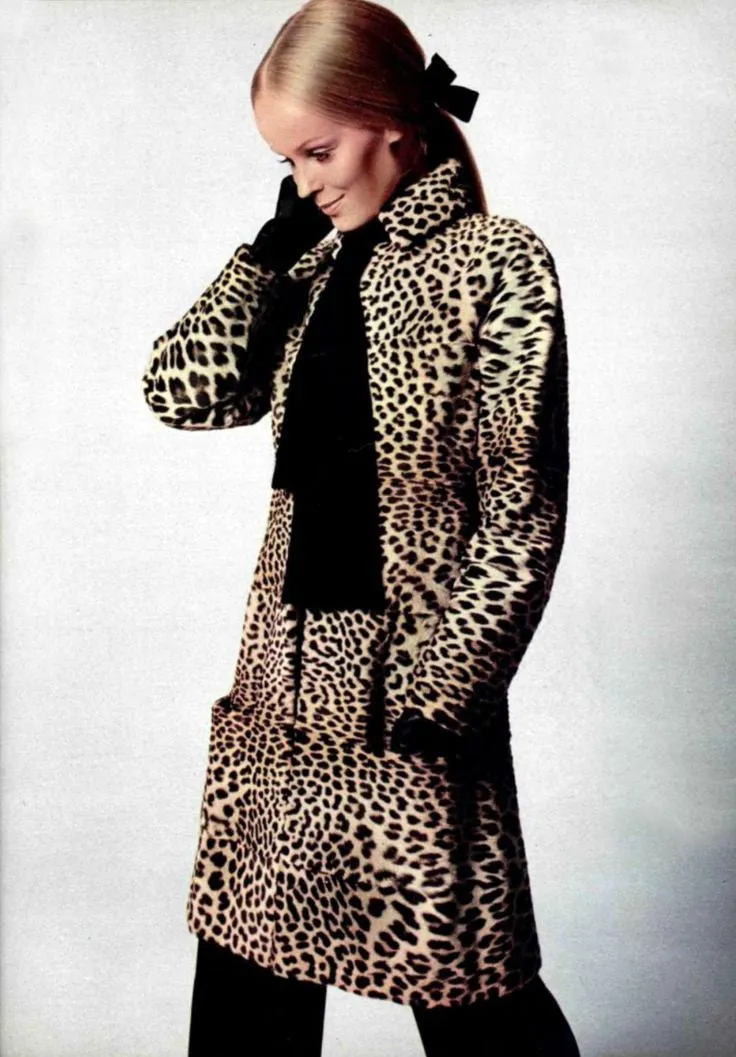 Rare Vintage DIOR Ocelot Fur Coat