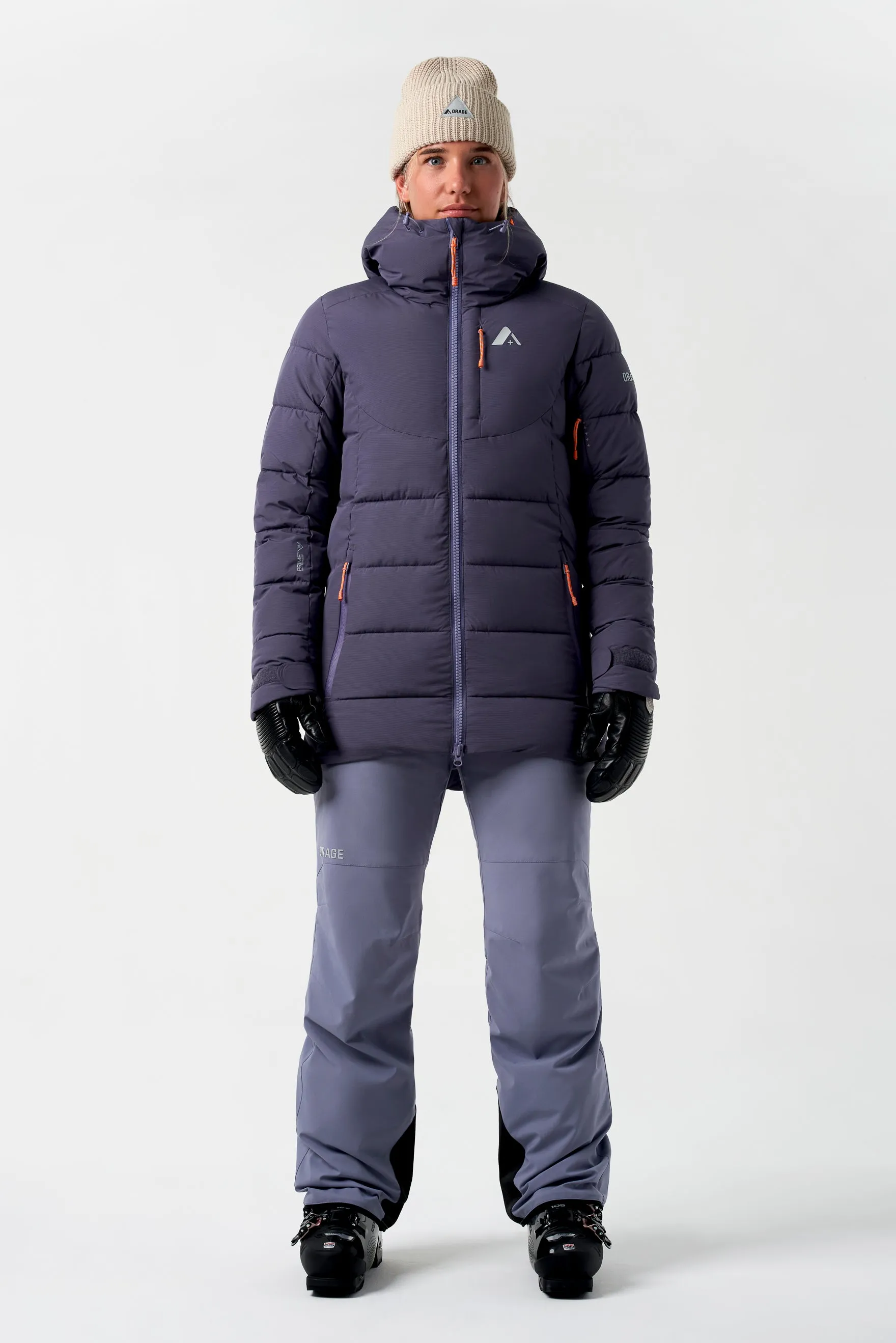 Riya Synthetic Down Jacket-Dark mineral