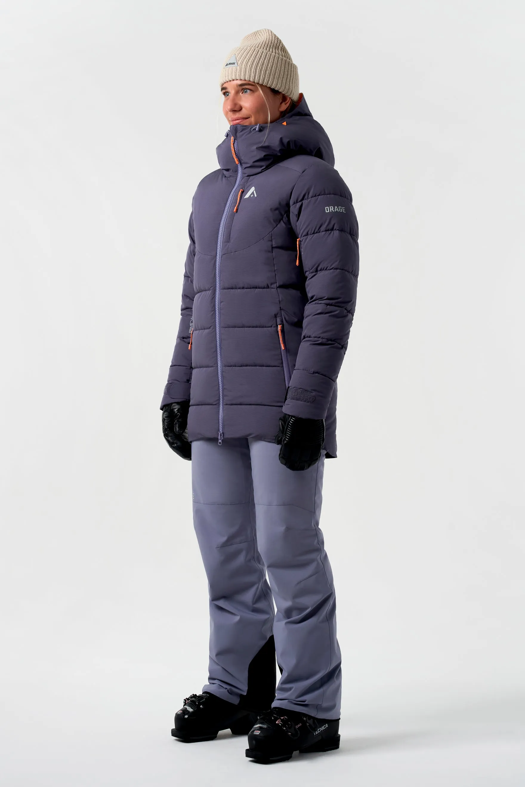 Riya Synthetic Down Jacket-Dark mineral