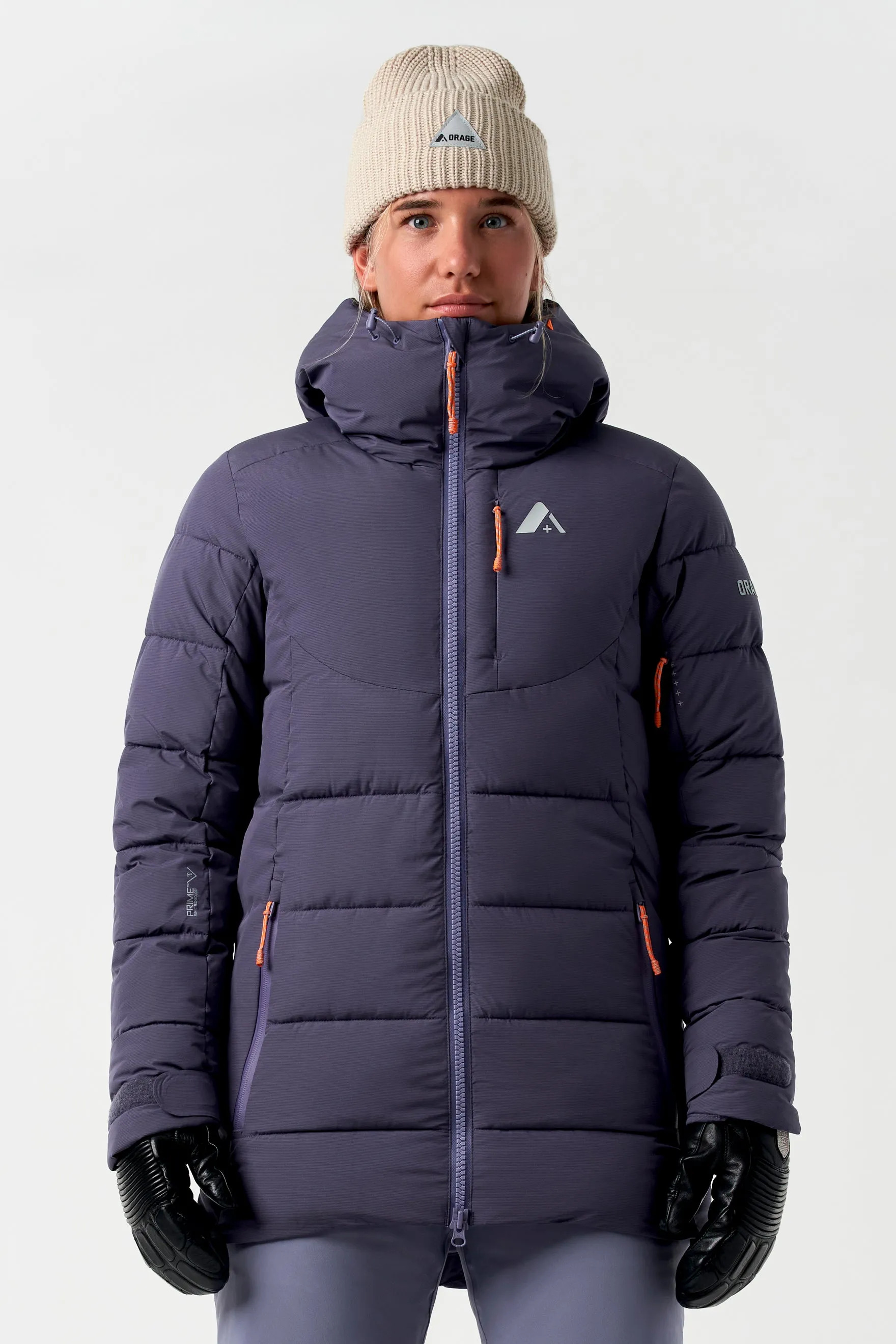 Riya Synthetic Down Jacket-Dark mineral