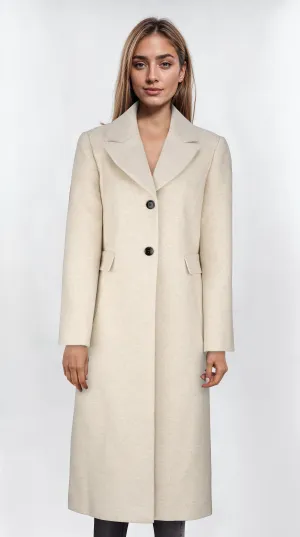 Sabena - Long Line Off White Coat