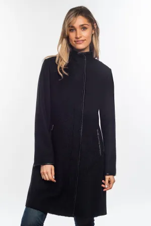Sabena - Multi Fabric Pu Trim Coat