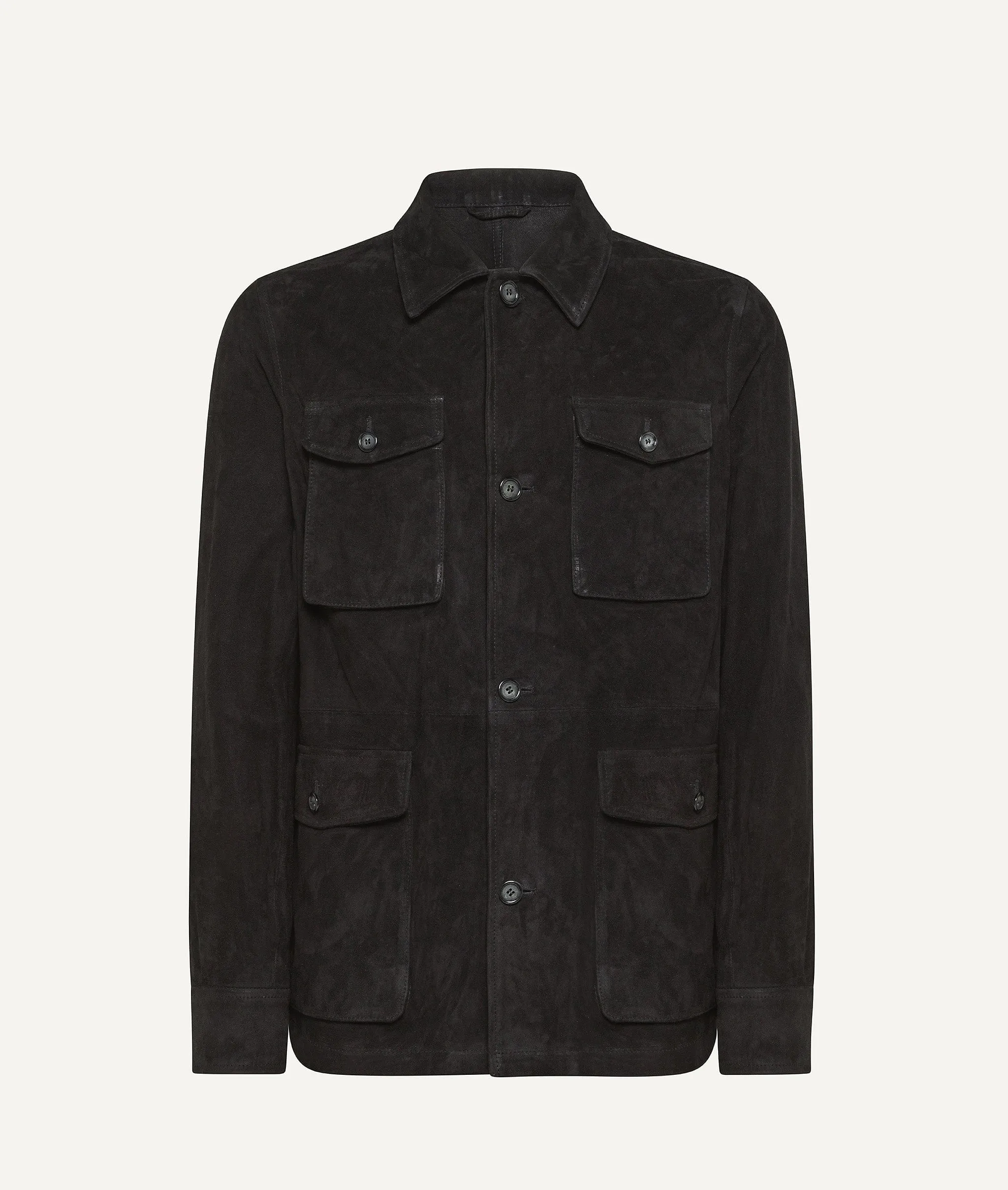 Safari Jacket in Suede Leather