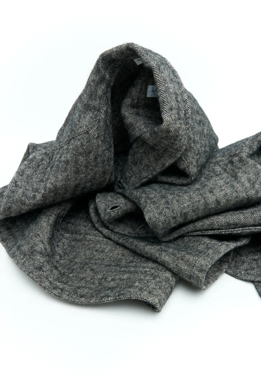 Salvatore Piccolo Jacket Chiaia Herringbone Linen/Wool Grey