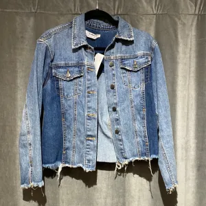 Sam Edelman 'Karlie' Denim Jacket Unfinished Hem