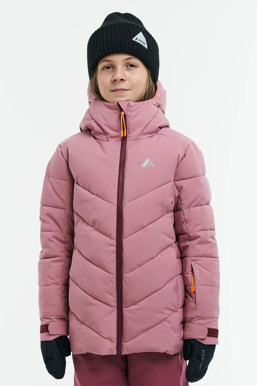 SAMPLE -Riya JR Synthetic Down Jacket-Rose