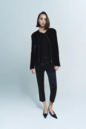 SAPIO | NO. 36 VELVET ZIP BOMBER