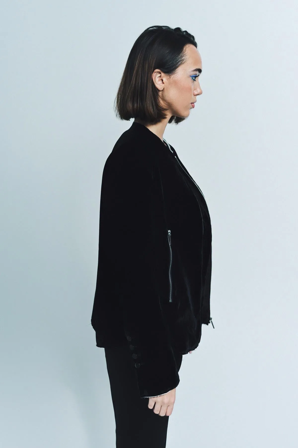 SAPIO | NO. 36 VELVET ZIP BOMBER
