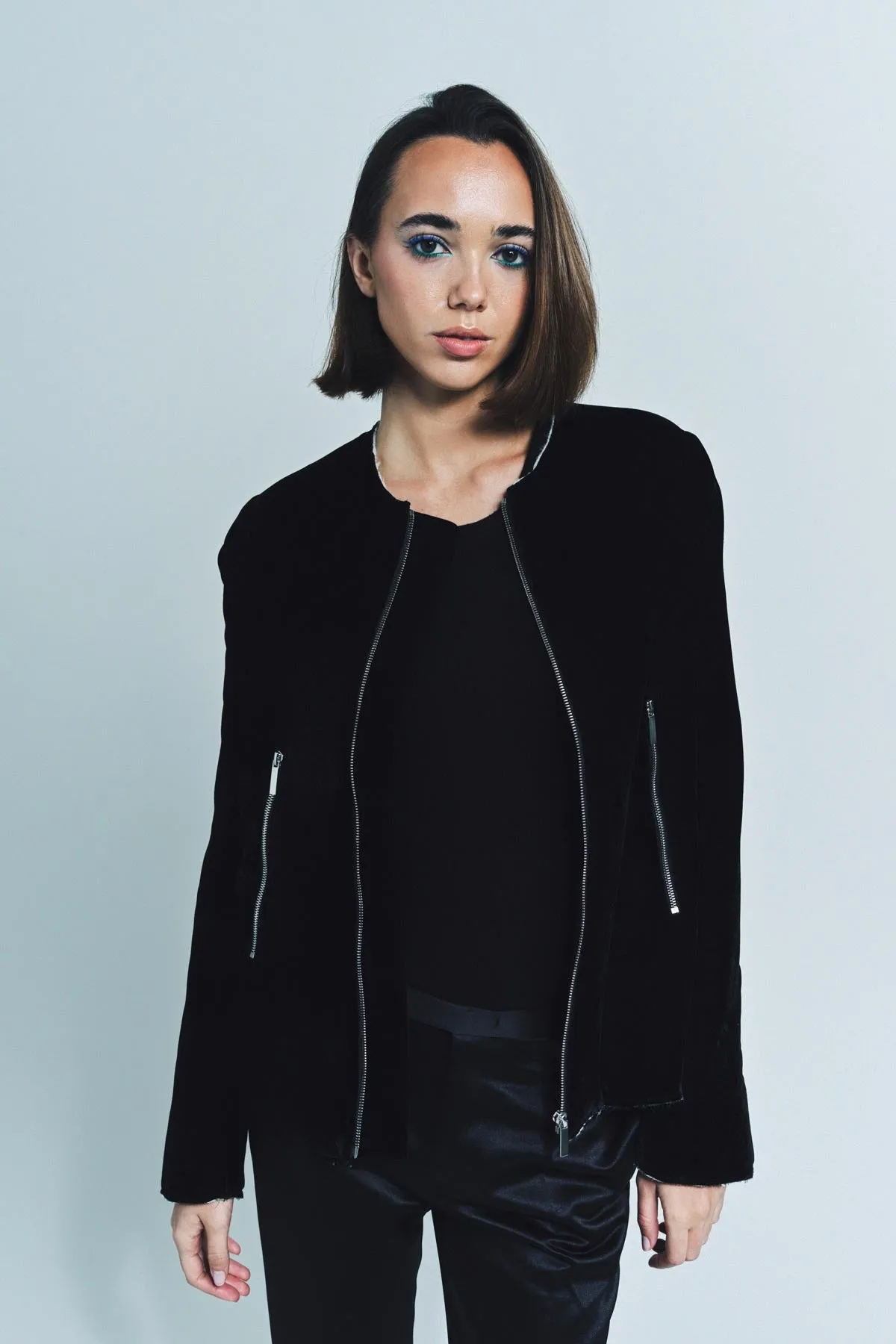 SAPIO | NO. 36 VELVET ZIP BOMBER