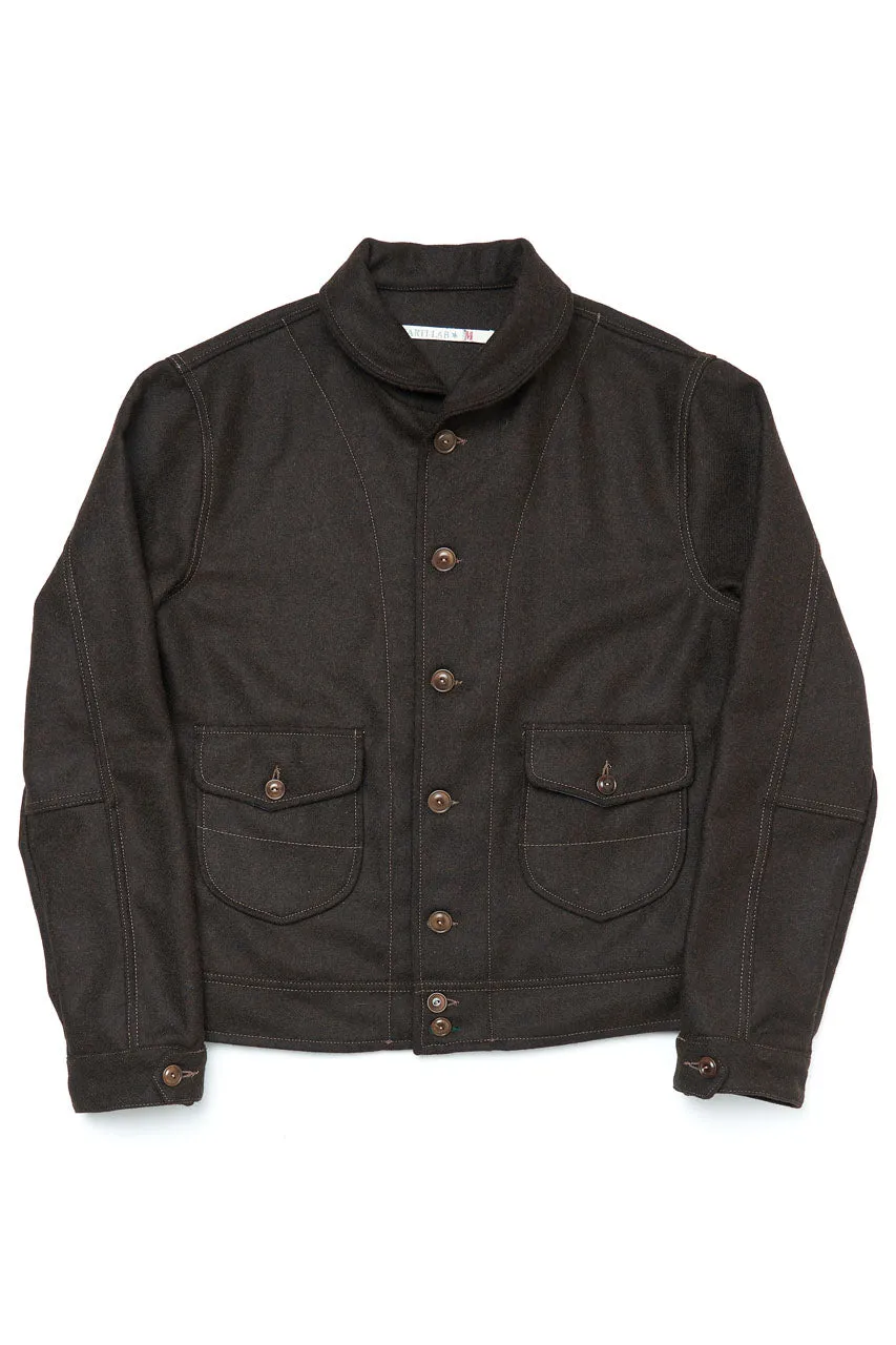 Scarti Lab Cossack Jacket 707-SE430 Melton Wool Brown