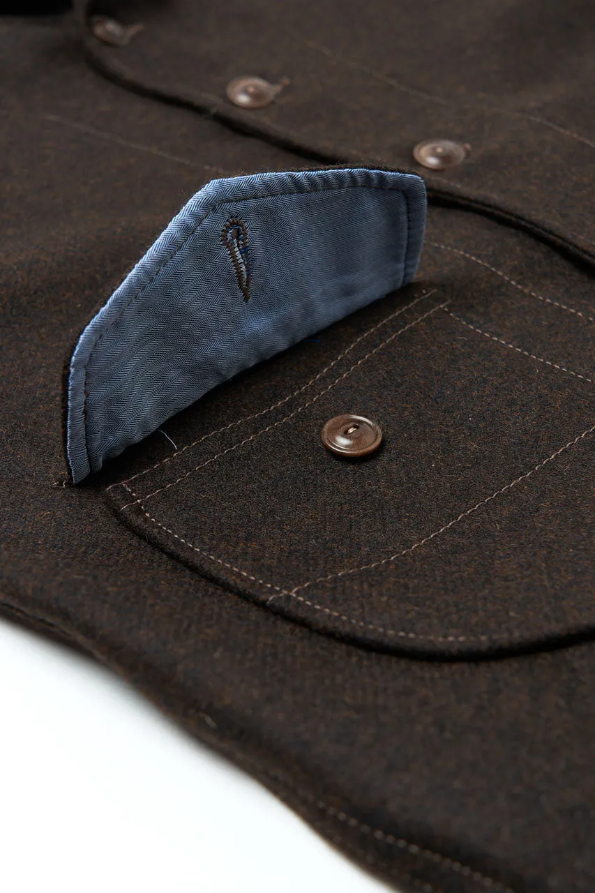 Scarti Lab Cossack Jacket 707-SE430 Melton Wool Brown