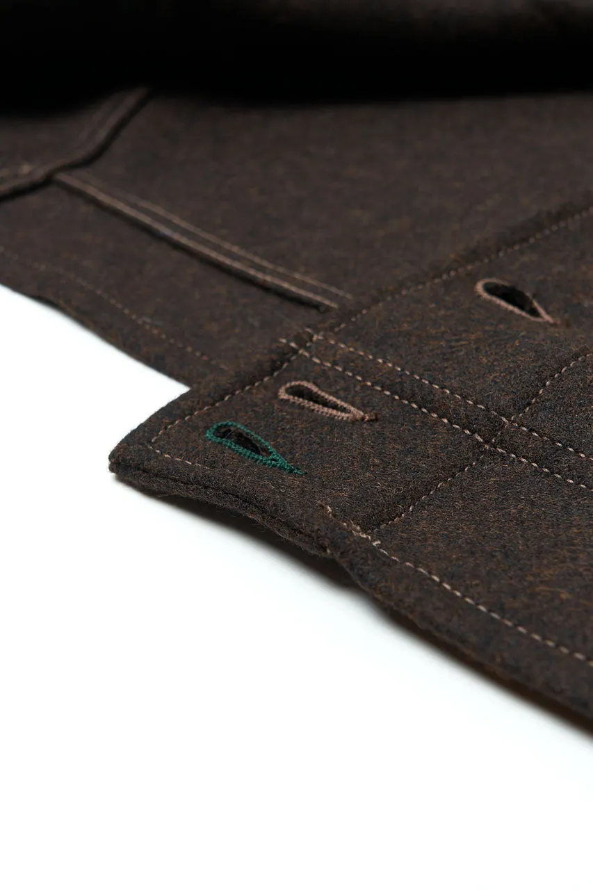 Scarti Lab Cossack Jacket 707-SE430 Melton Wool Brown
