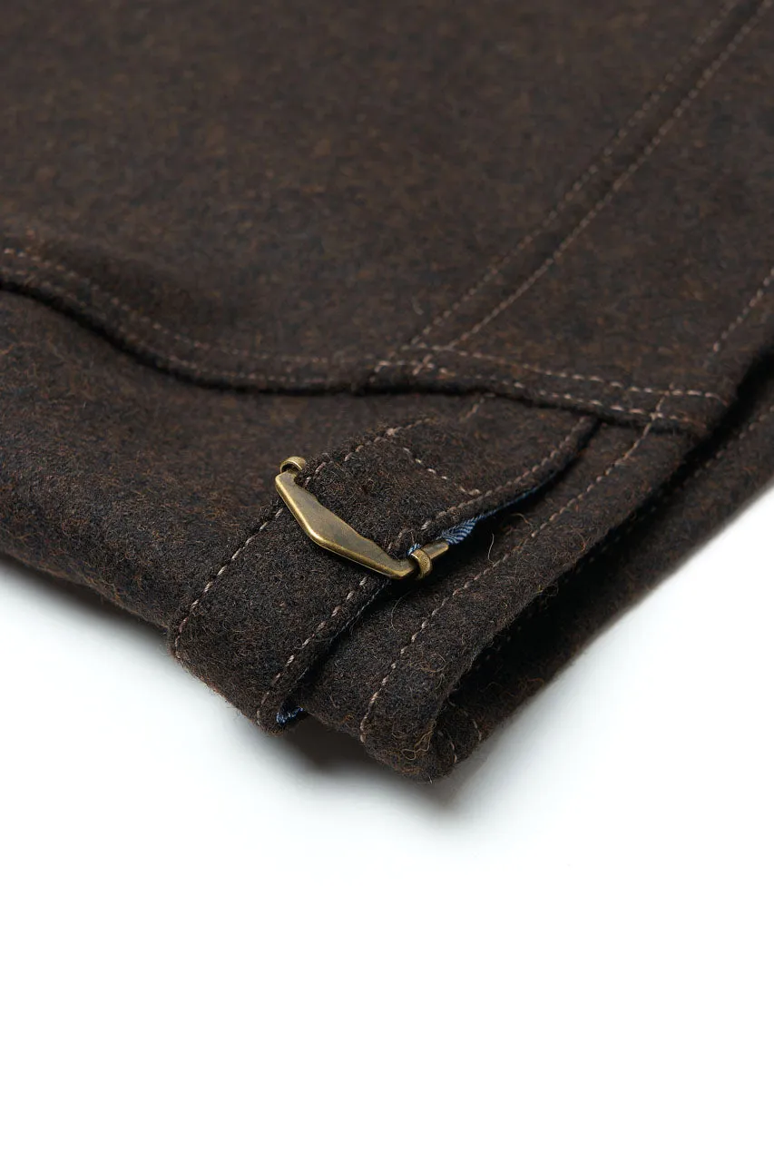 Scarti Lab Cossack Jacket 707-SE430 Melton Wool Brown
