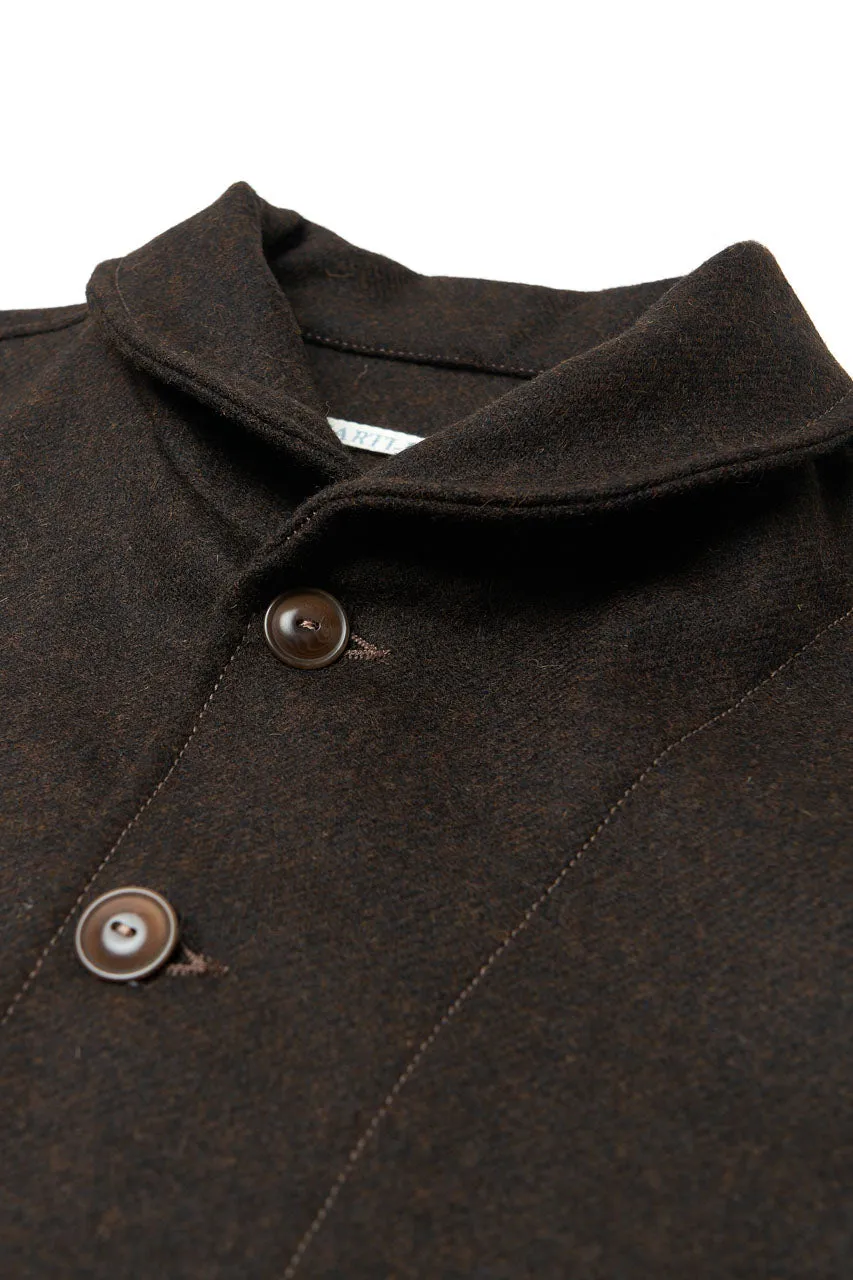 Scarti Lab Cossack Jacket 707-SE430 Melton Wool Brown