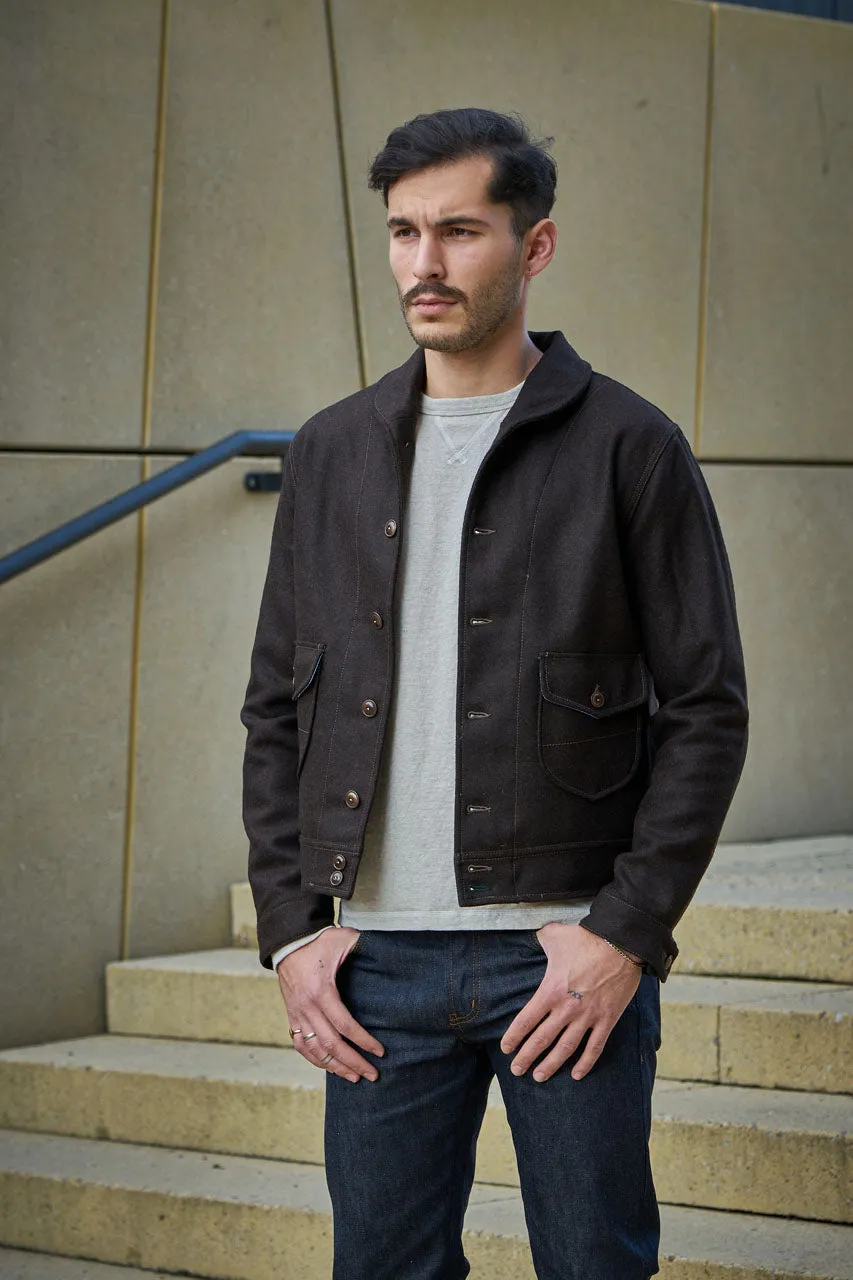 Scarti Lab Cossack Jacket 707-SE430 Melton Wool Brown