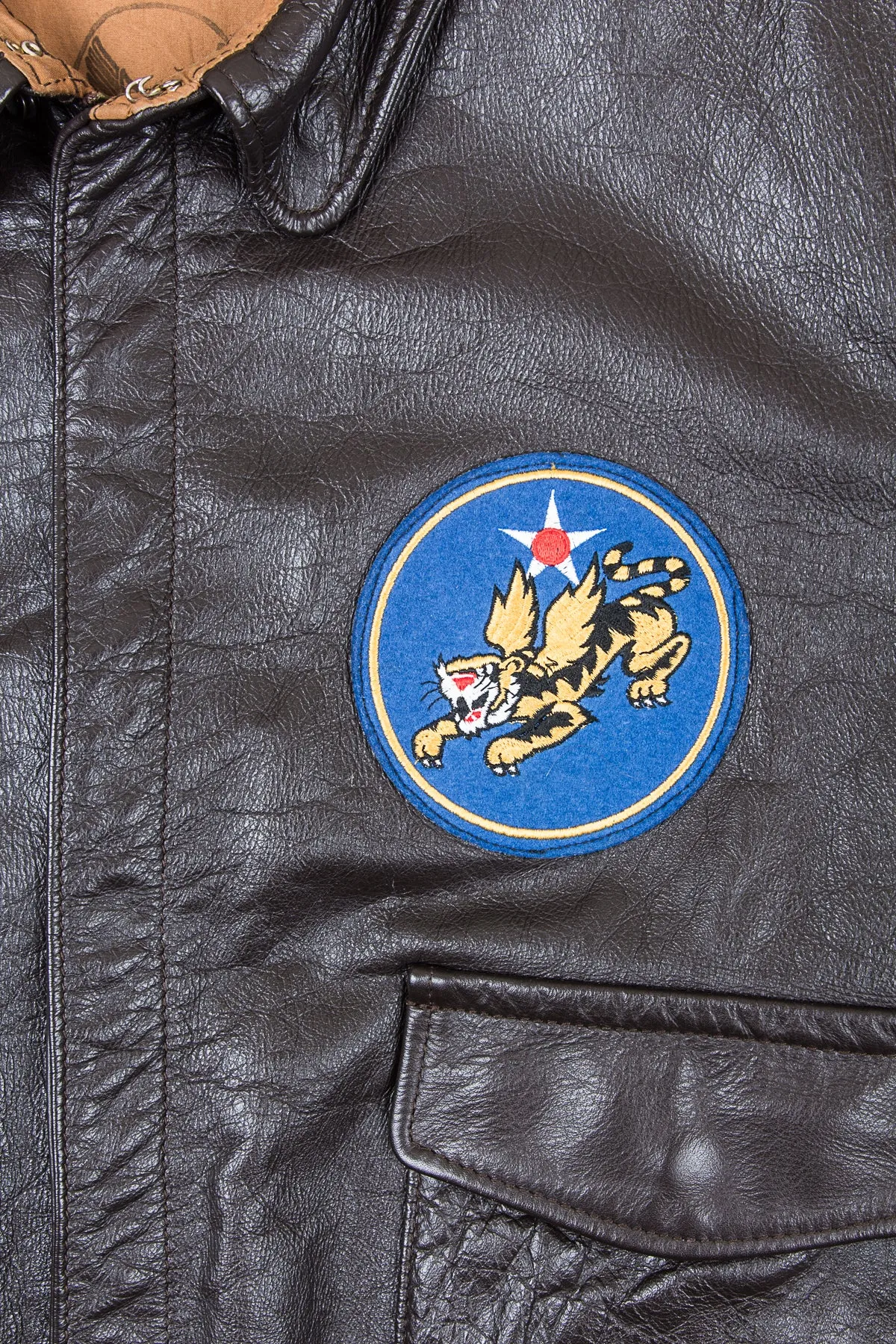 Second Hand Aero USAAF Leather A-2 40-3785-P Horsehide Leather Jacket Size 48