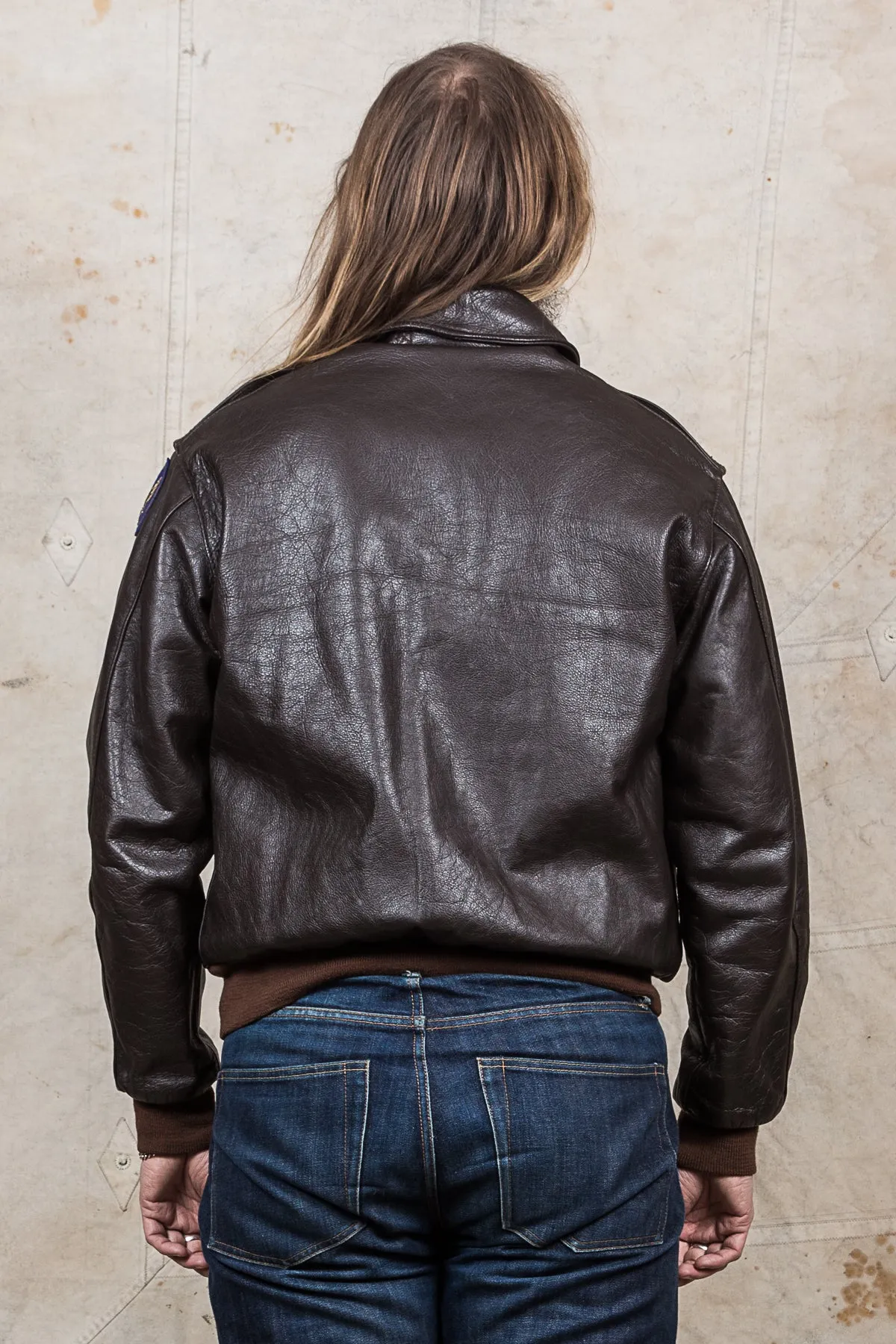 Second Hand Aero USAAF Leather A-2 40-3785-P Horsehide Leather Jacket Size 48