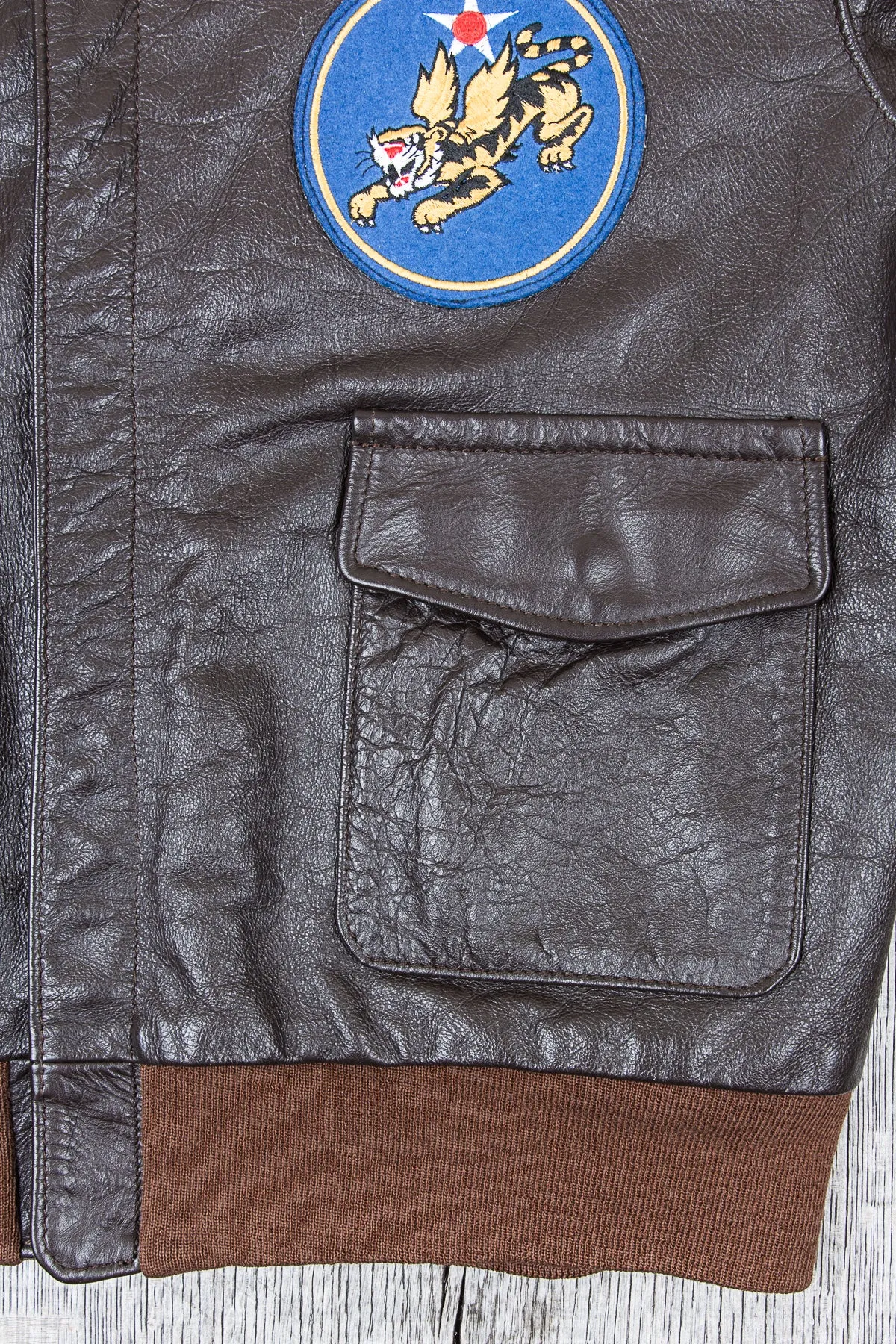 Second Hand Aero USAAF Leather A-2 40-3785-P Horsehide Leather Jacket Size 48