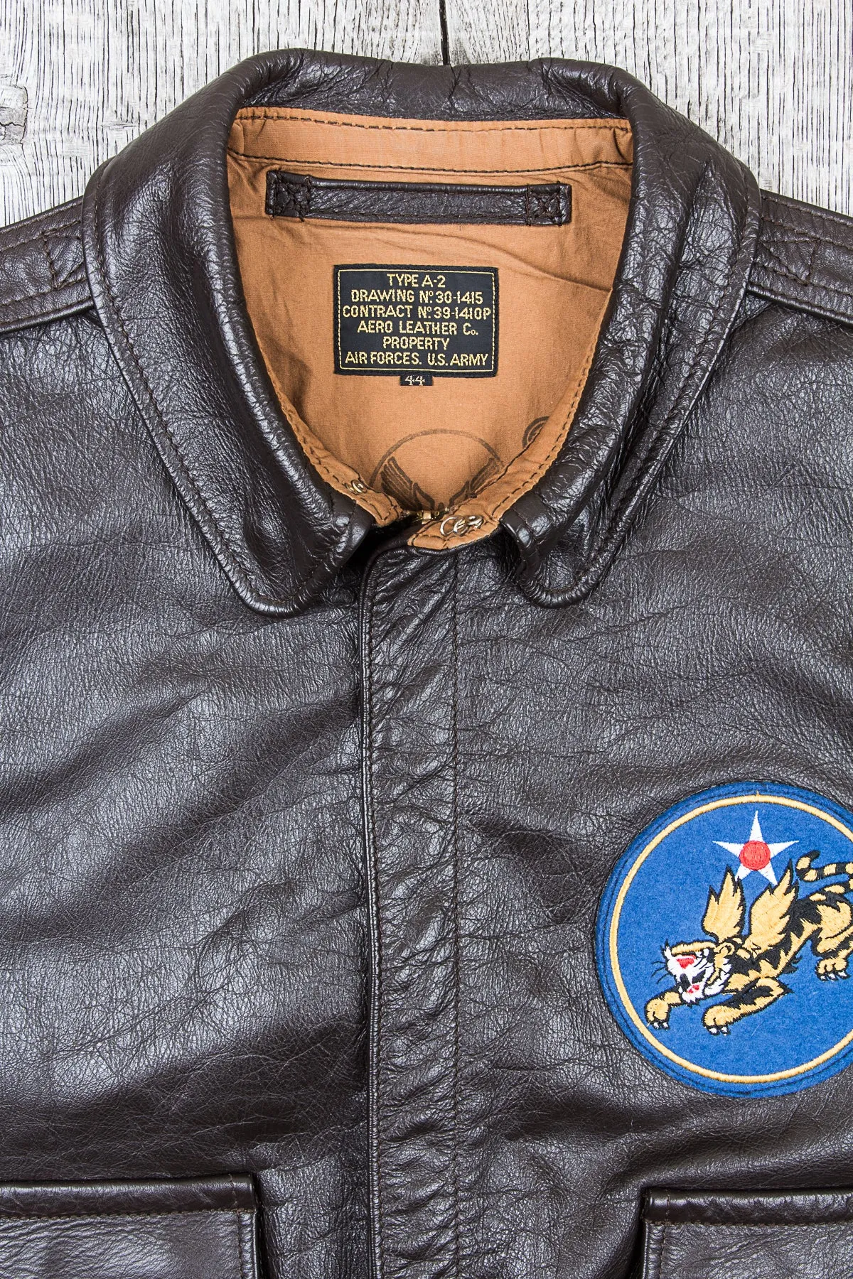 Second Hand Aero USAAF Leather A-2 40-3785-P Horsehide Leather Jacket Size 48