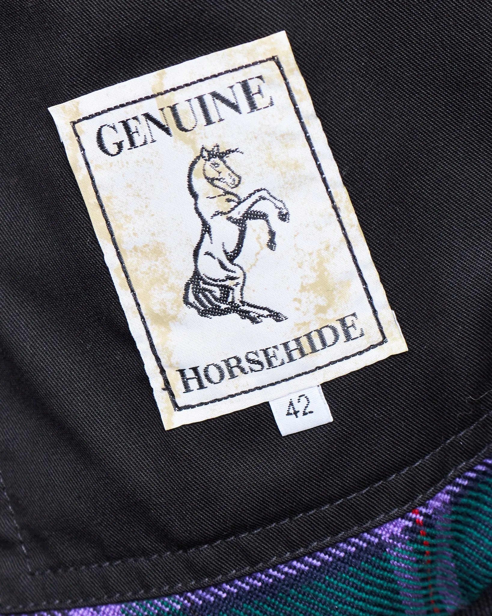 Second Hand Simmons Bilt Goodwin Horsehide Leather Jacket Size 42