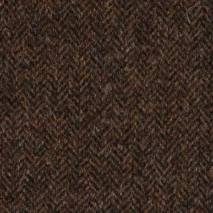 Shetland Country Brown Herringbone Tweed
