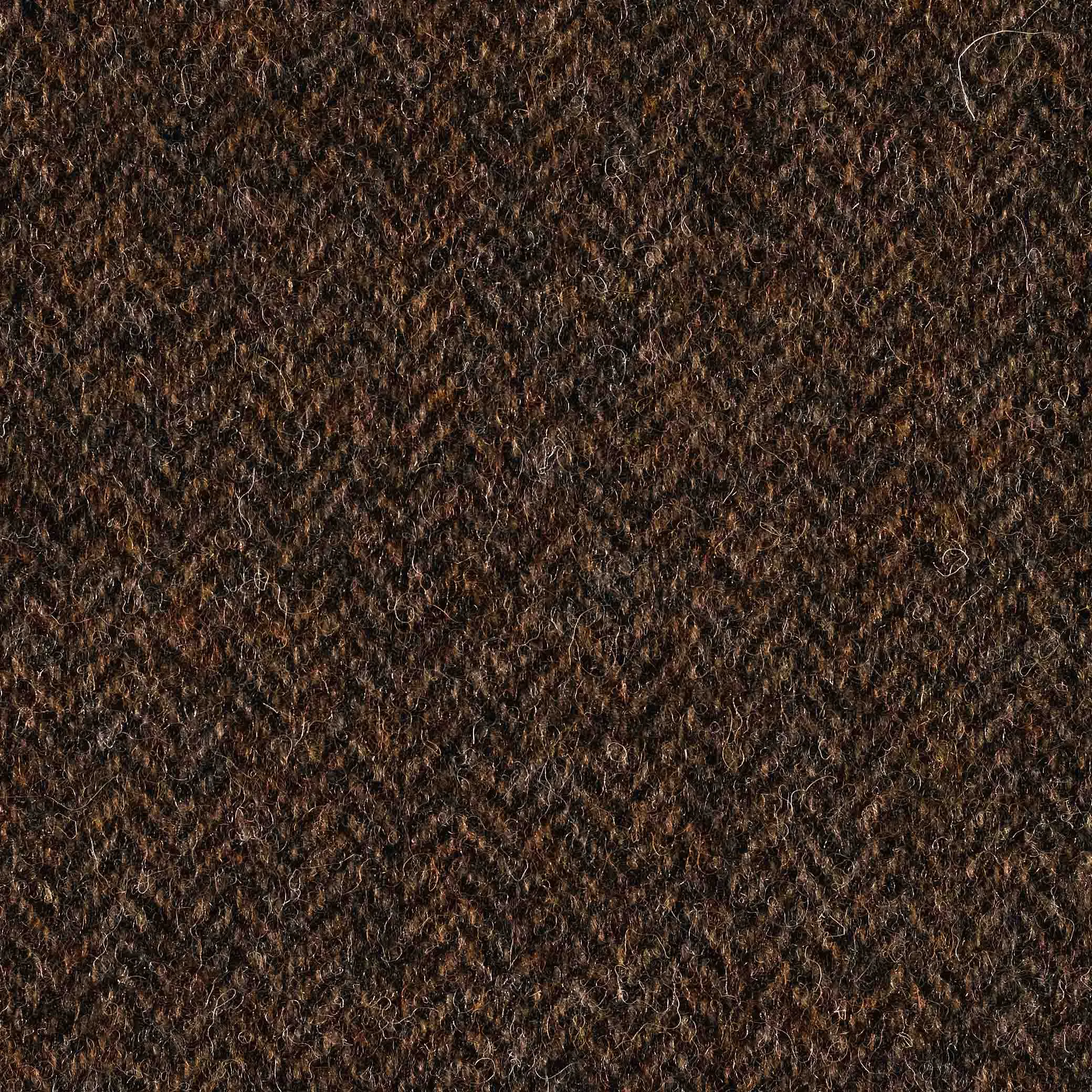 Shetland Country Brown Herringbone Tweed