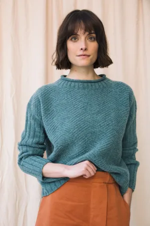 Shika Lambswool Jumper in Storm