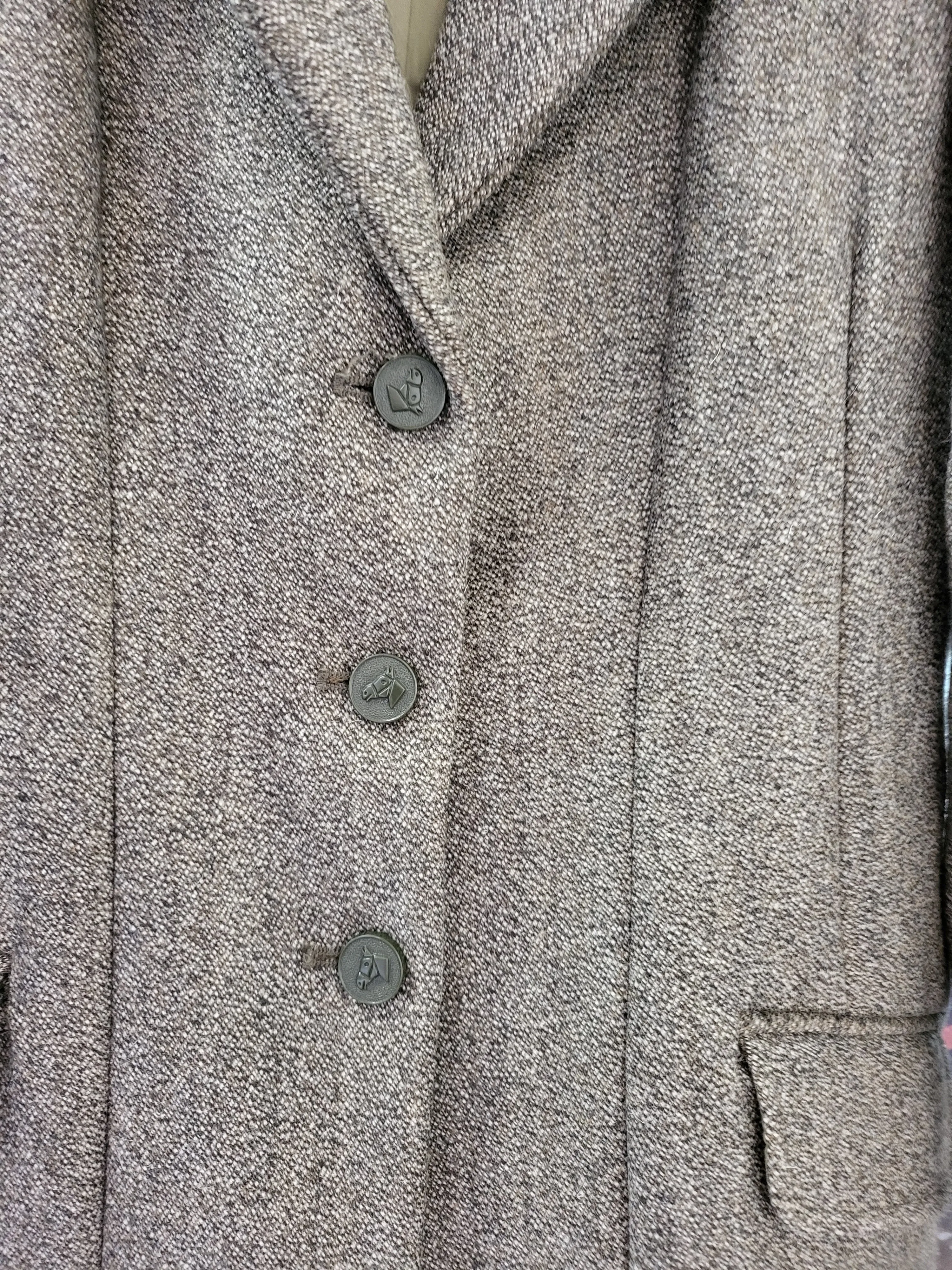 Shires Green hunting heavy weight tweed size 12 FREE POSTAGE 🔵