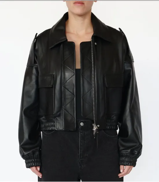 Shoreditch Ski Club Rhian Leather Jacket