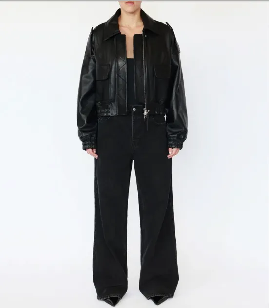 Shoreditch Ski Club Rhian Leather Jacket