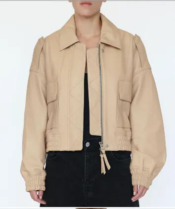 Shoreditch Ski Club Rhian Leather Jacket