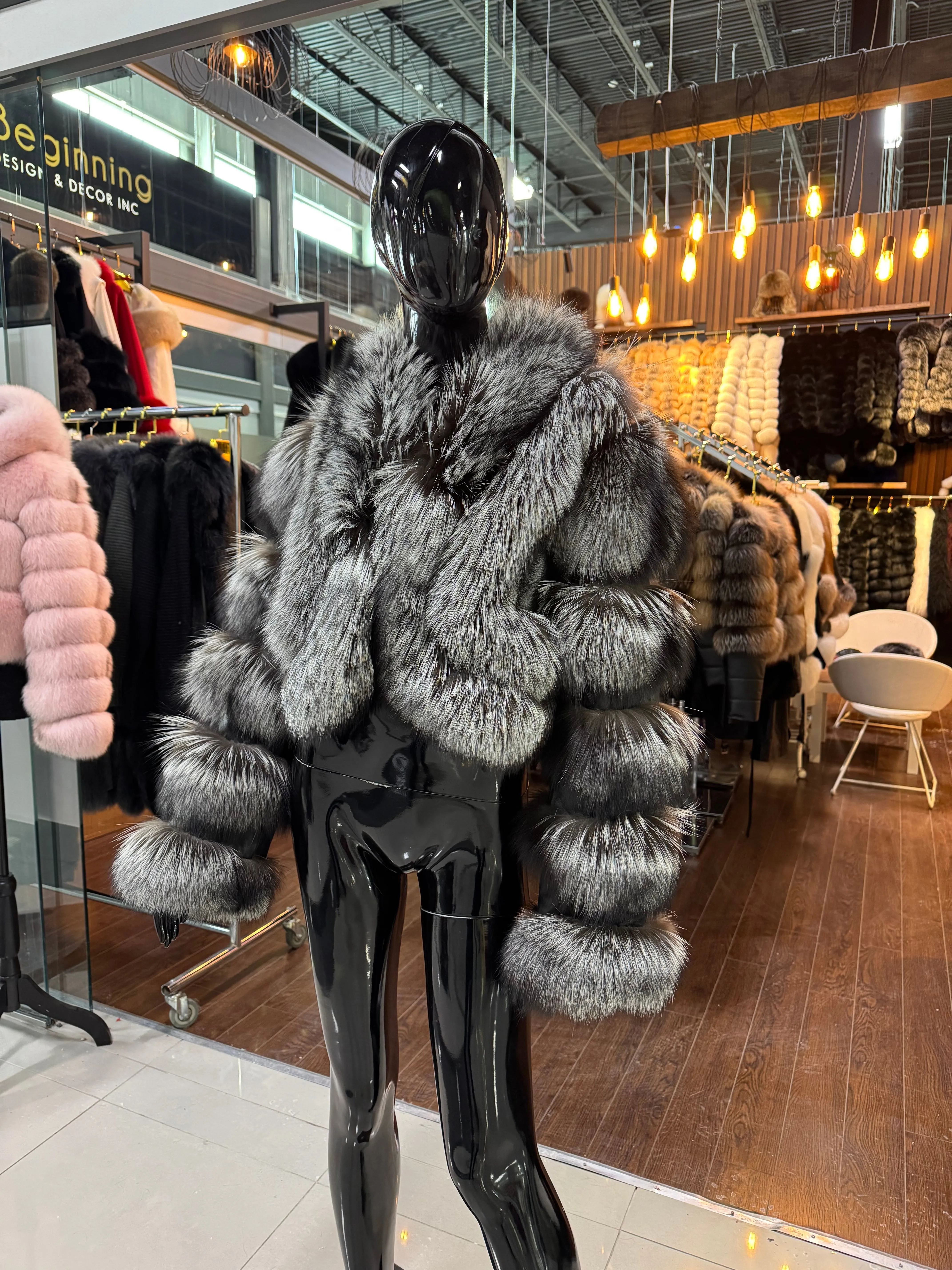 Silver Fox Fur Jacket