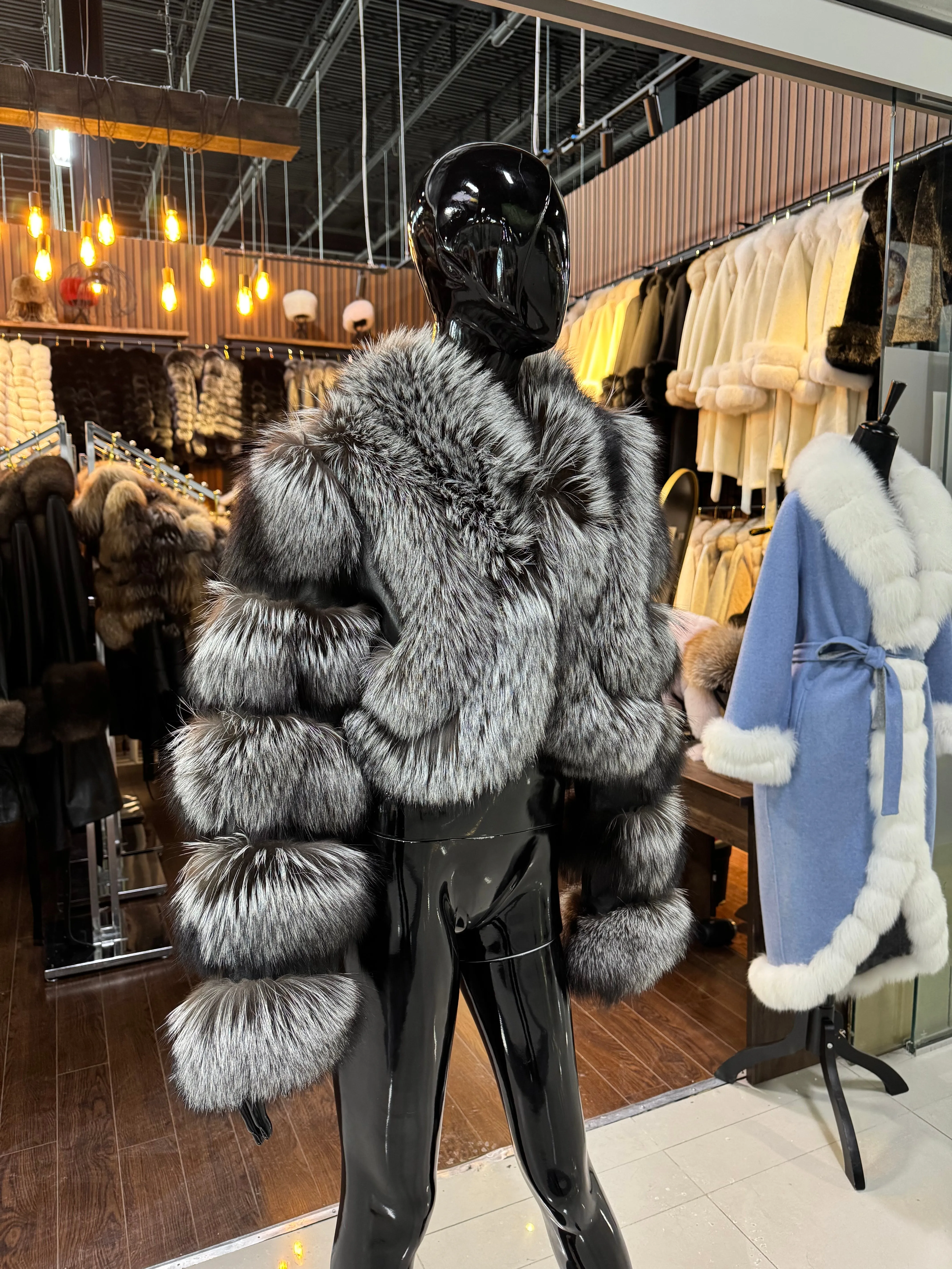 Silver Fox Fur Jacket