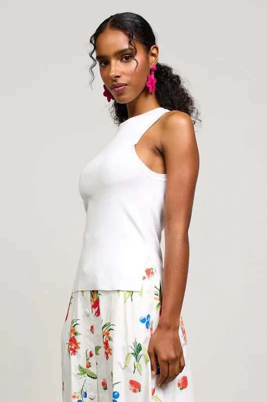 Simple Sophistication White Knit Tank