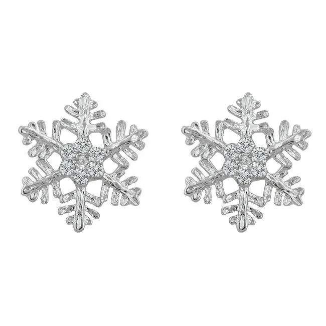 Snowflake Stud Earrings