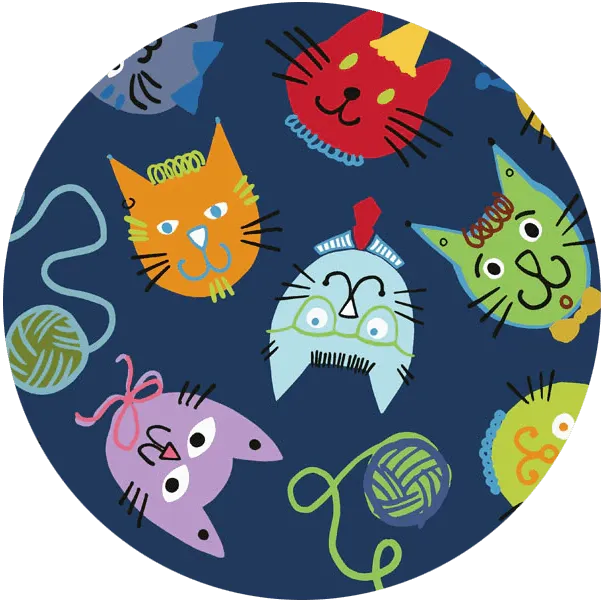 Splash Fabric, 1yd - Alley Cats