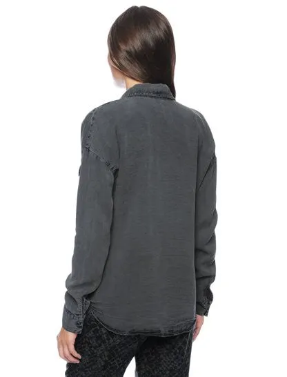 Splendid Studio Treatment Shirt Jacket | River Rock Acid Wash | Sale