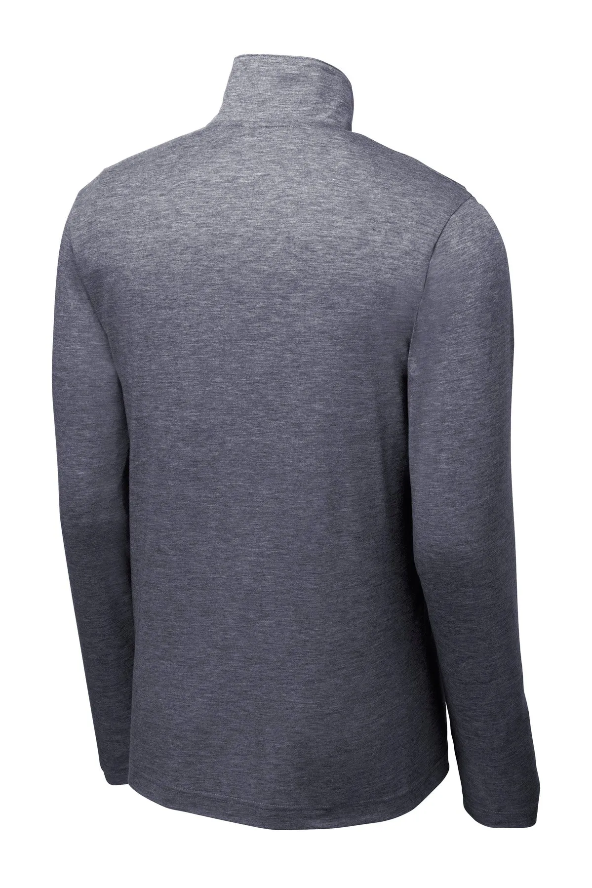 Sport-Tek  PosiCharge  Tri-Blend Wicking 1/4-Zip Pullover. ST407 True Navy Heather