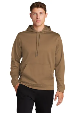 Sport-Tek Sport-Wick Fleece Hooded Pullover.  F244 Woodland Brown
