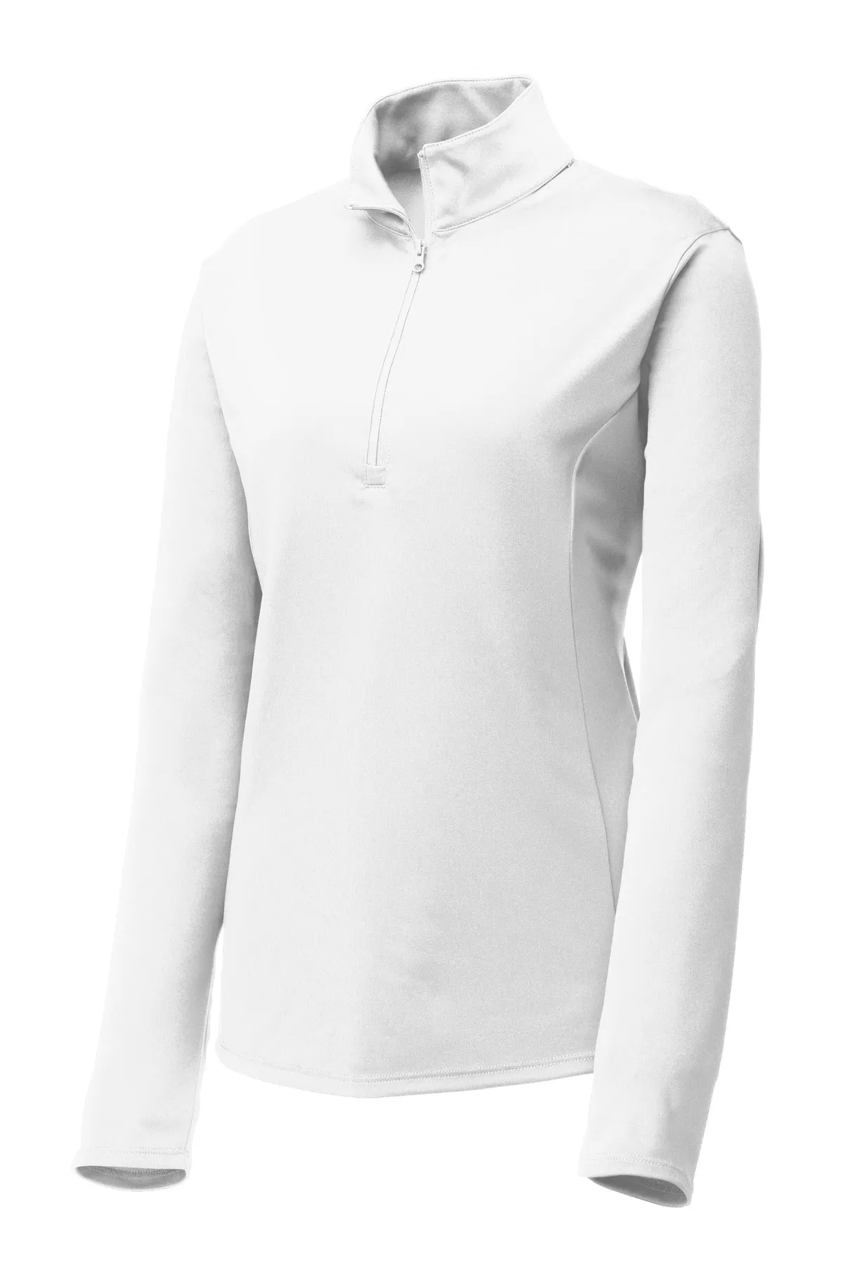 Sport-Tek Women's PosiCharge Competitor 1/4-Zip Pullover. LST357 White