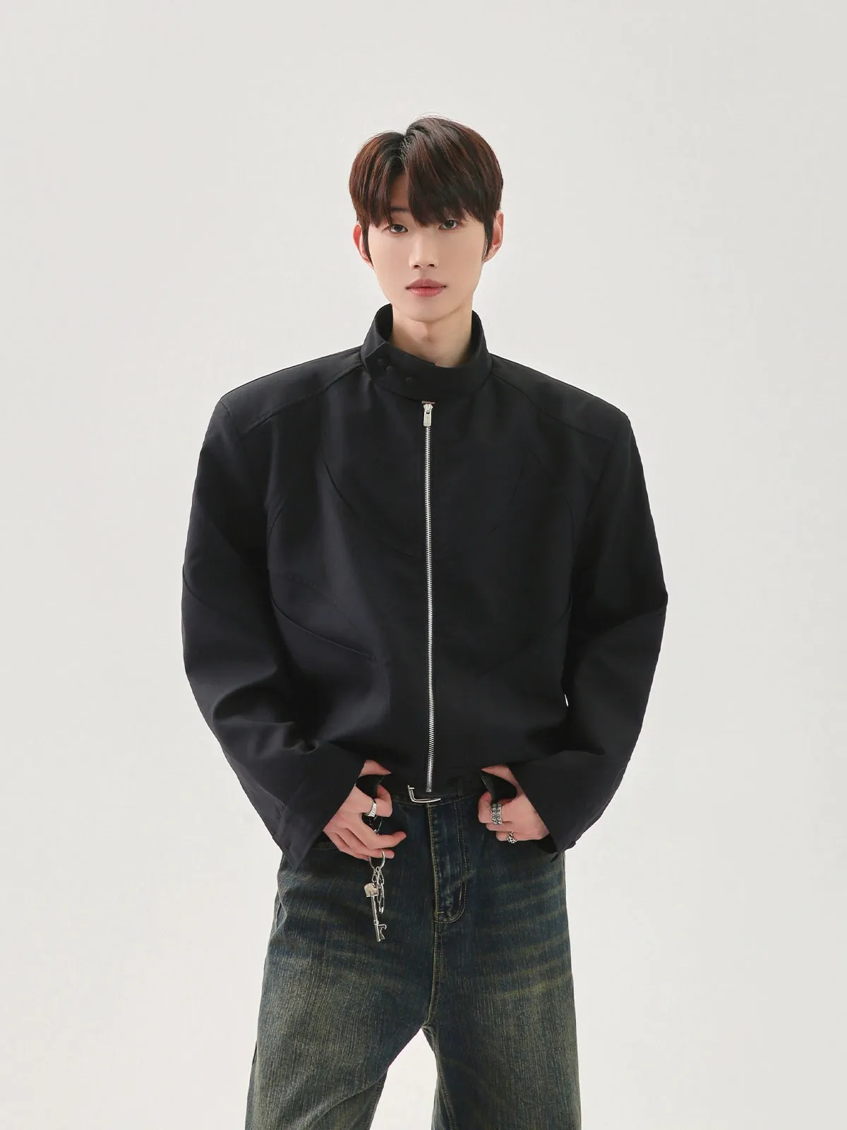 Stand-up Collar Bomber Jacket
