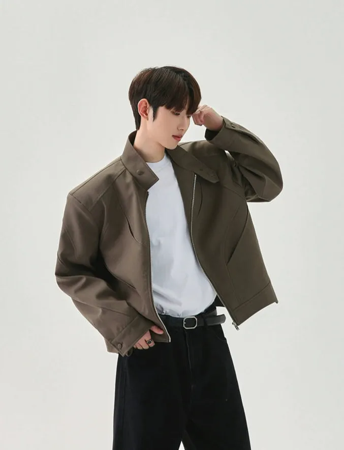 Stand-up Collar Bomber Jacket