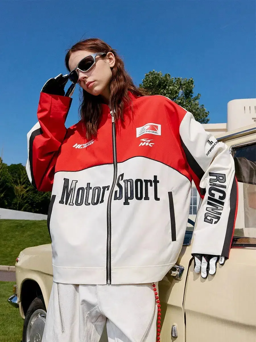 Stand-up Collar Racing Jacket