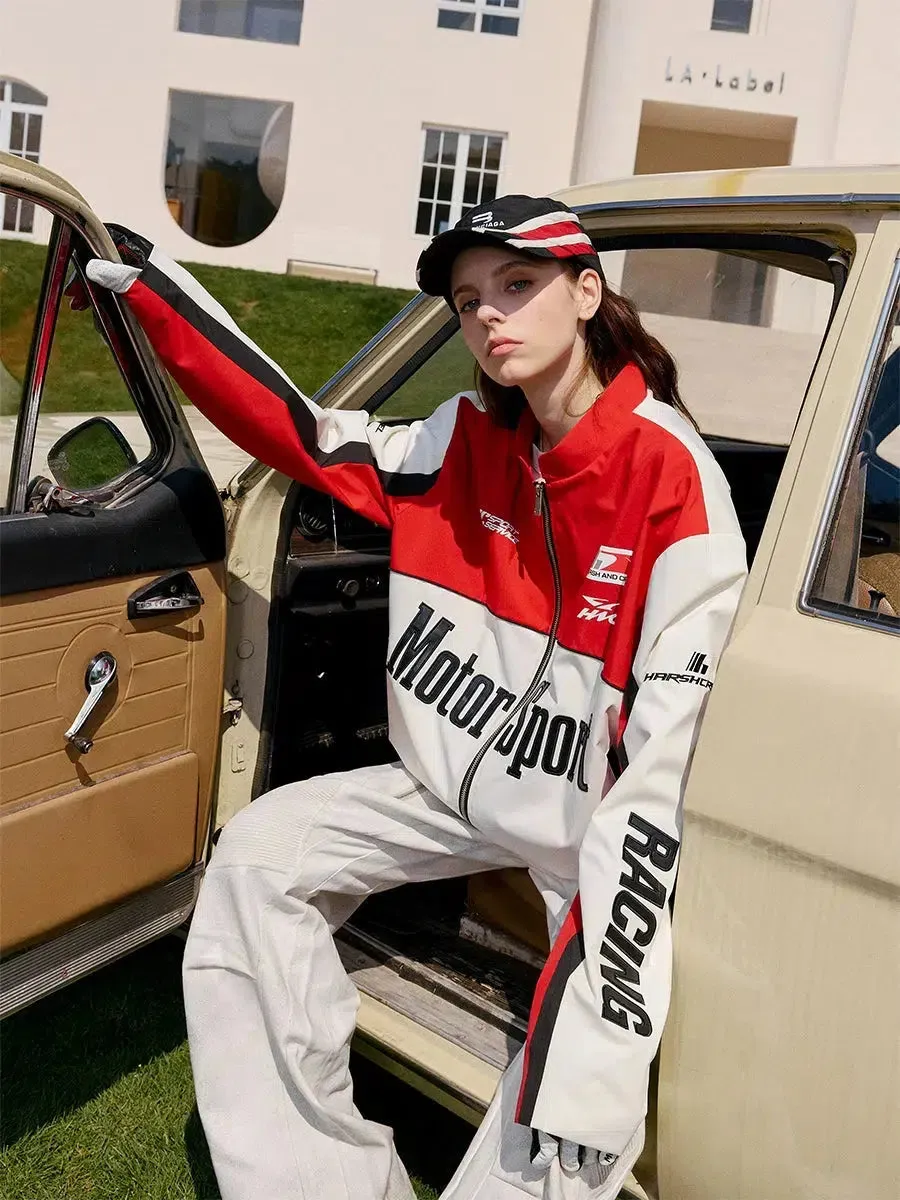 Stand-up Collar Racing Jacket