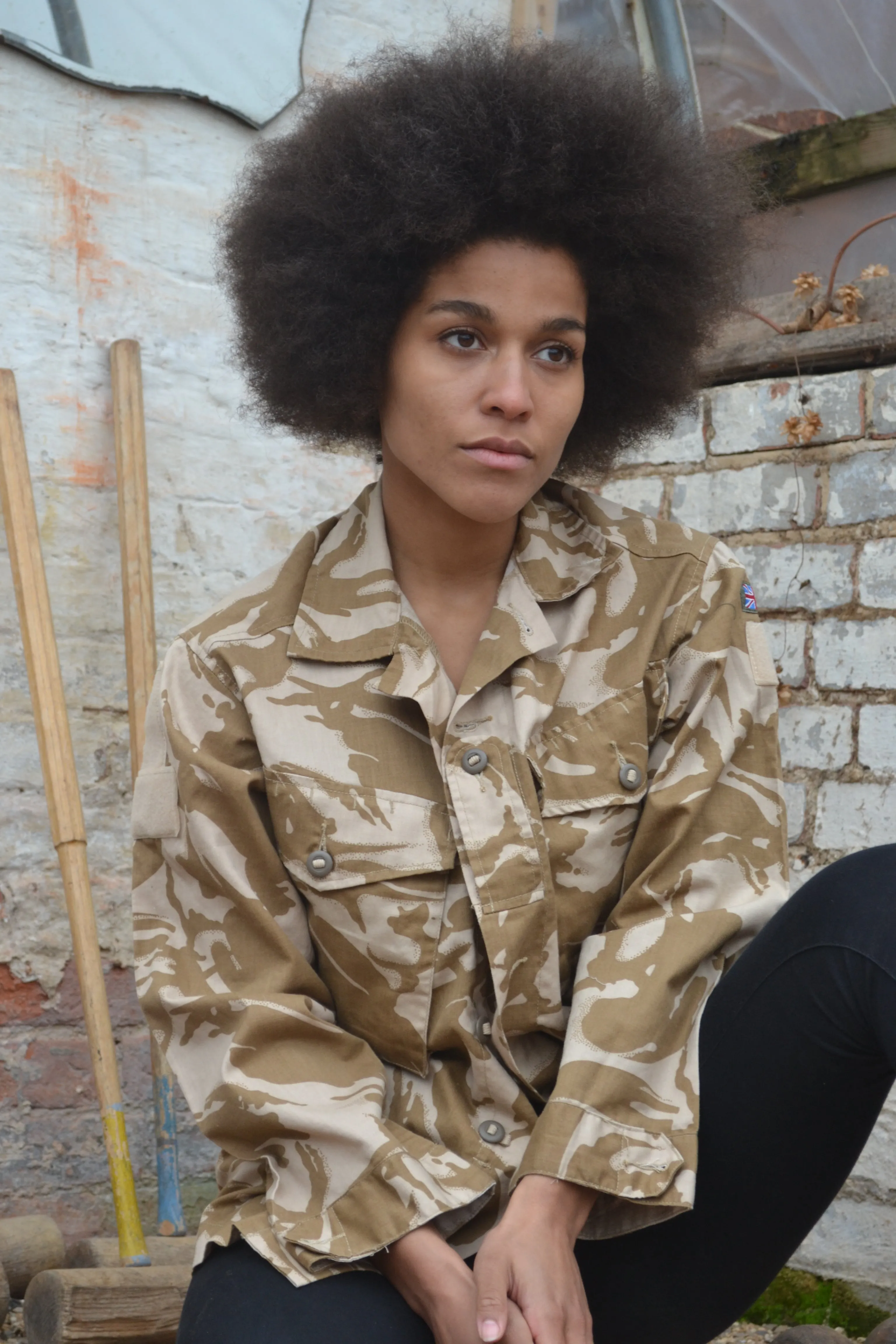 'Stay Wild' Desert Camo Jacket