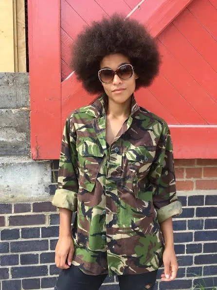 'Stay Wild' Green Camo Jacket