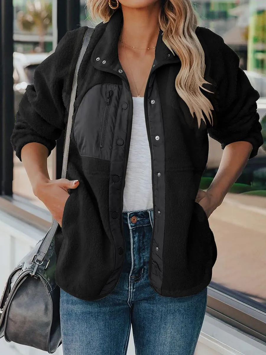 Stunncal Autumn Winter Sherpa Fleece Jacket