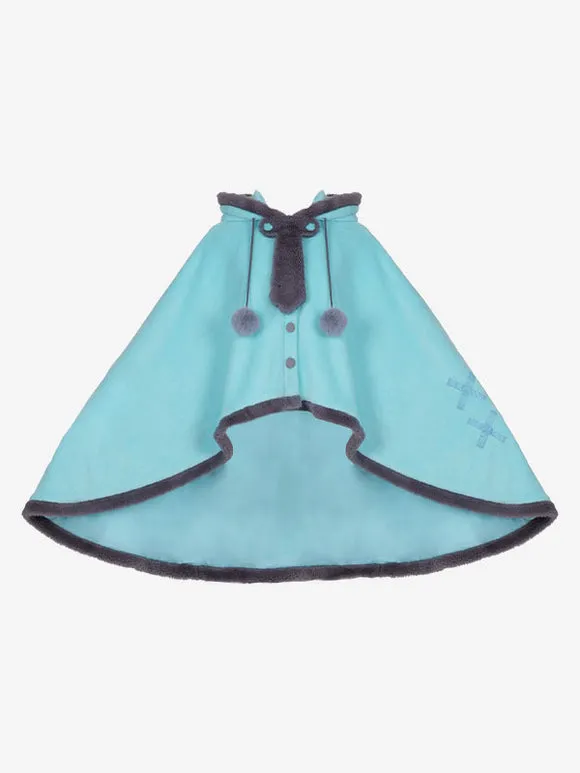 Sweet Lolita Cape Blue Polyester Fall Lolita Outwears