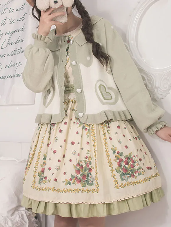 Sweet Lolita Coats Black Ruffles Bows Polyester Overcoat Coat Winter Lolita Outwears